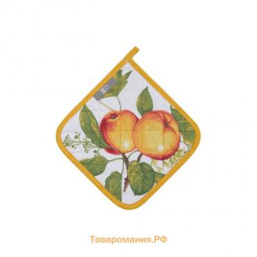 Прихватка Apple blossom, размер 20х20 см, цвет бежевый