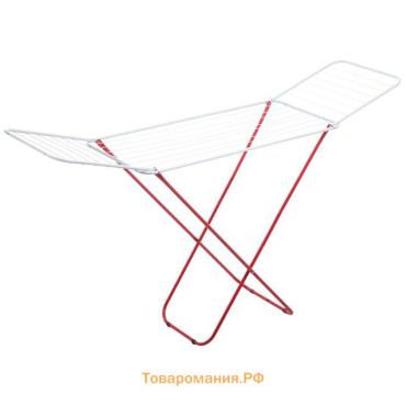 Сушилка для белья напольная складная , рабочая длина 16 м, белая