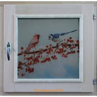 Окно «Зима», 50 × 50 см, однокамерный стеклопакет, уплотнитель