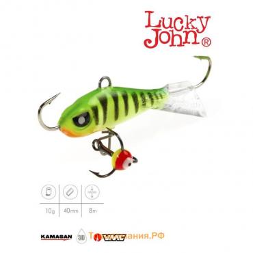 Балансир Lucky John BALTIC 4 + тройник, 4 см, цвет 24, блистер