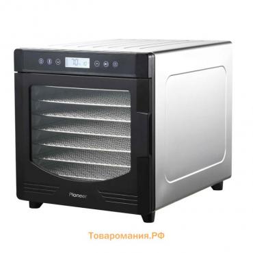 Сушилка для овощей и фруктов Pioneer FD108, 700 Вт, 10 ярусов, серебристая