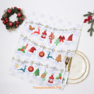 Полотенце DomoVita Волшебные истории рис3, 45х60см, рогожка 170г/м, хл100%